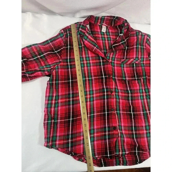 Victorias Secret Red Black Plaid 2 Piece Pajama Set Size XL - Picture 3 of 8